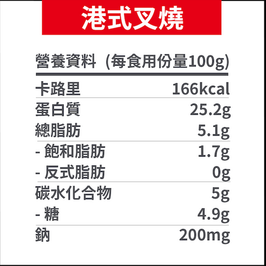 港式叉燒味即食雞胸【125g】